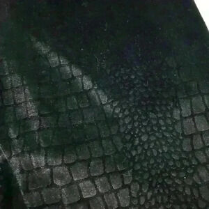 TOPSHOP SNAKESKIN PRINT VELOUR LEGGINGS